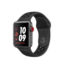 SERIES 3 38MM NIKE GPS+CELL SPACE GRAY ALUMINUM CASE BLACK SPORT BAND