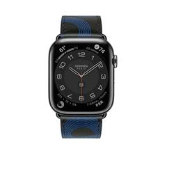 SERIES 7 41MM HERMES GPS+CELL SPACE BLACK STAINLESS STEEL CASE